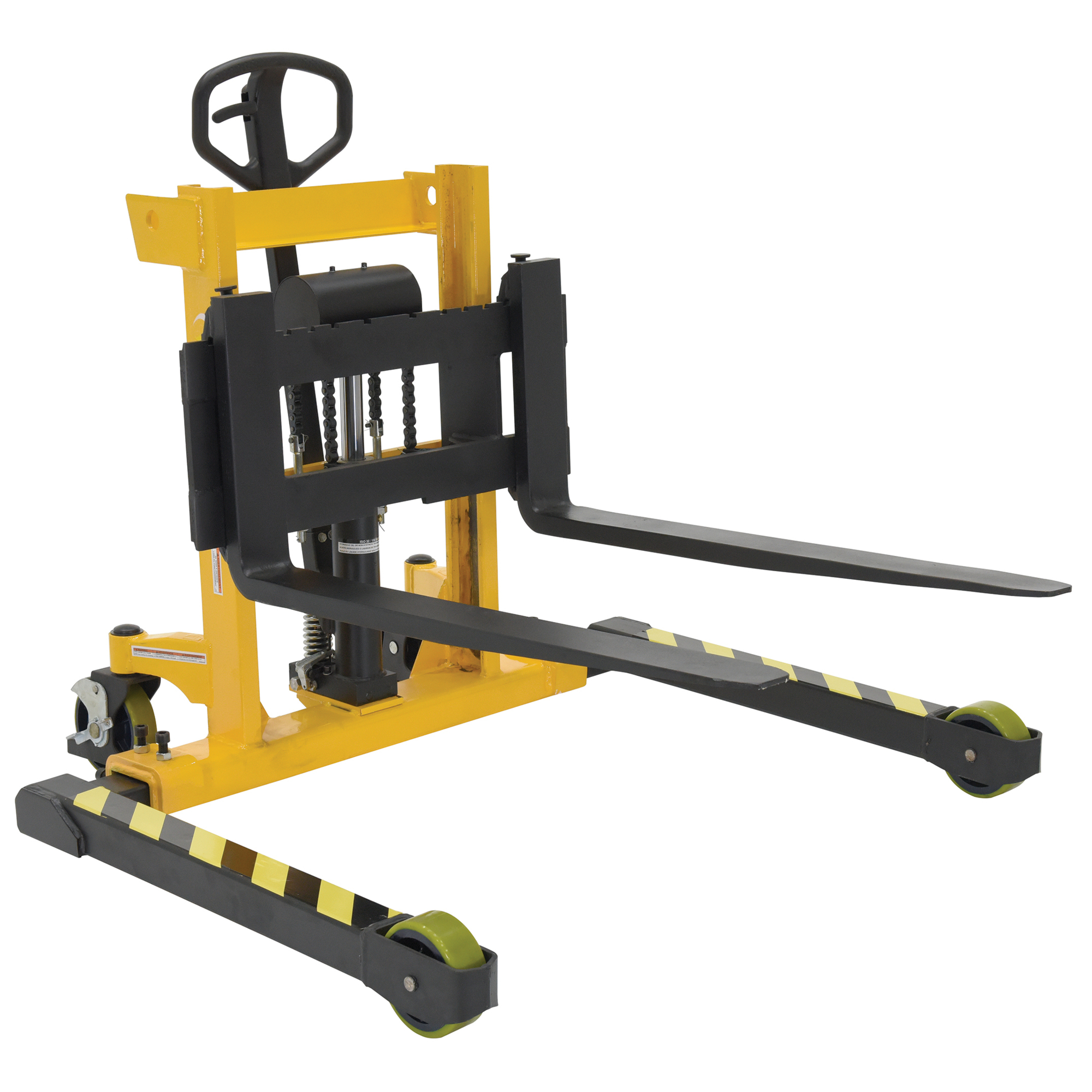 Vestil Manual Pump Stacker - 3000 Lb. Capacity, 2in. to 35in. Lift Range, 17in. Raised Height, Model# VHPS-3000-AA-17